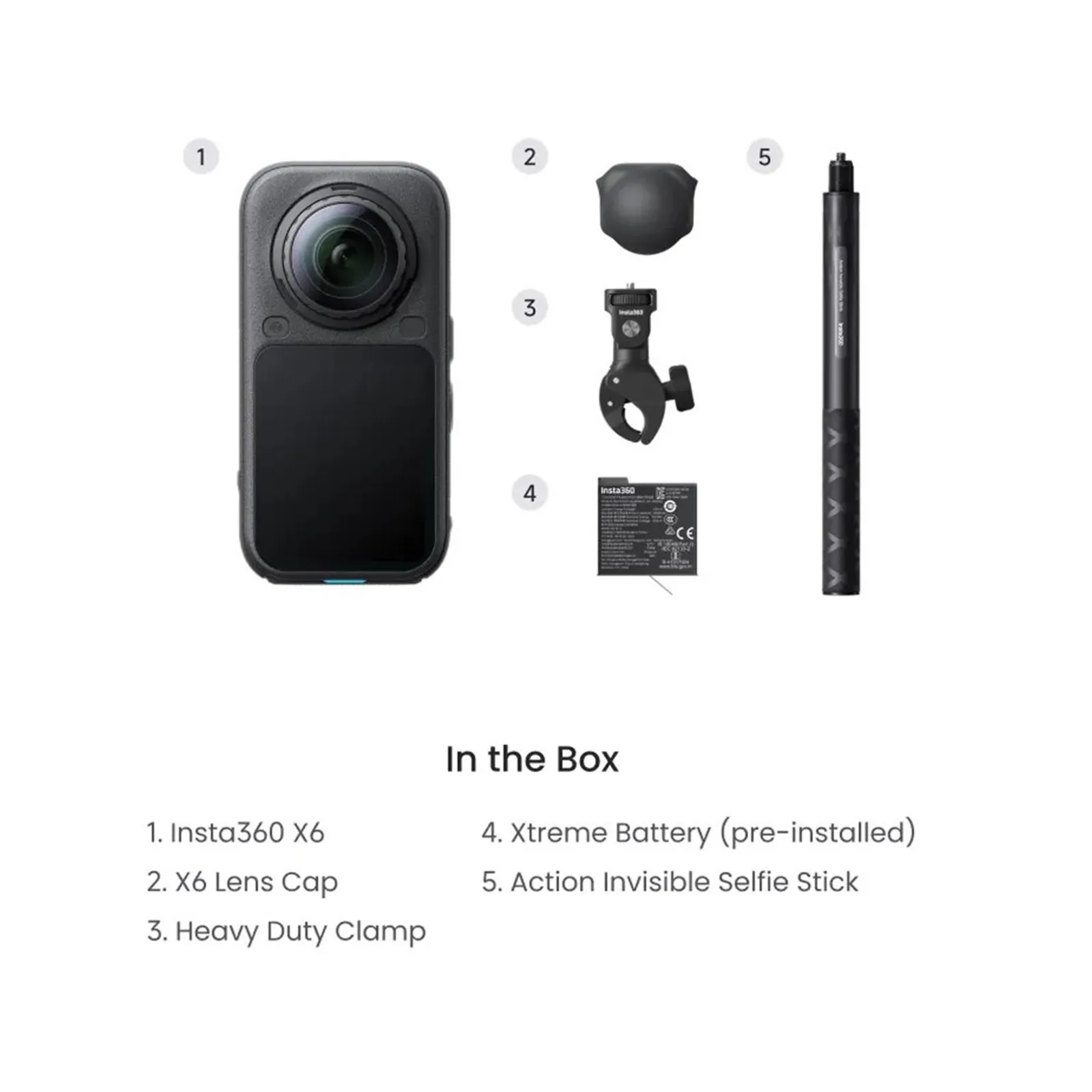 Insta360 X6 Motorcycle Bundle caméra d'action