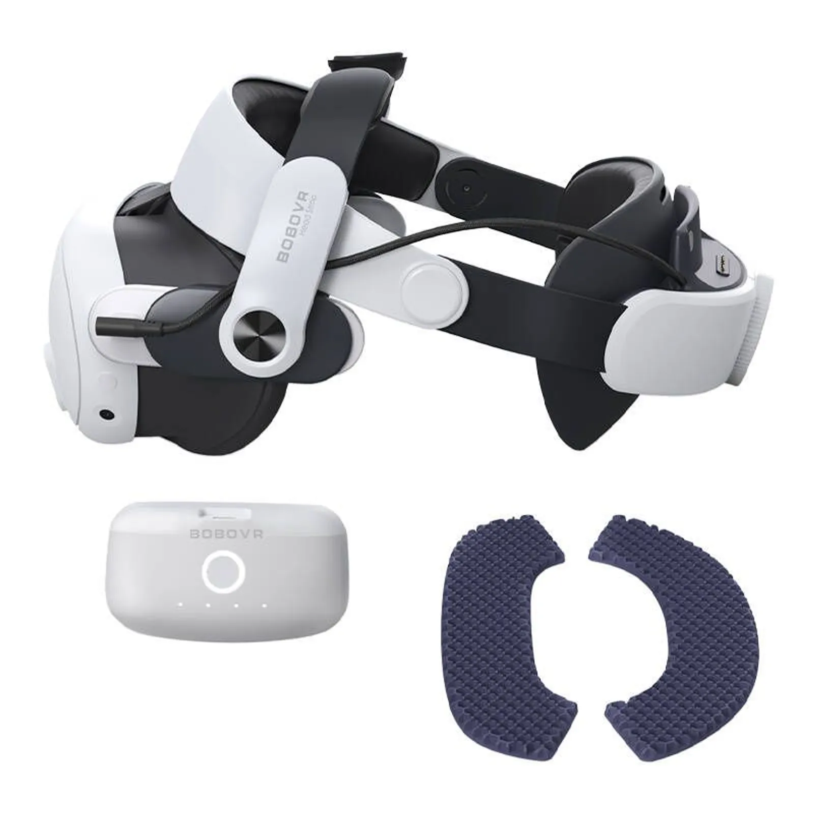 BOBOVR M3 Pro naglavni trak + dodatna baterija za Oculus Quest 3 / Quest 3S