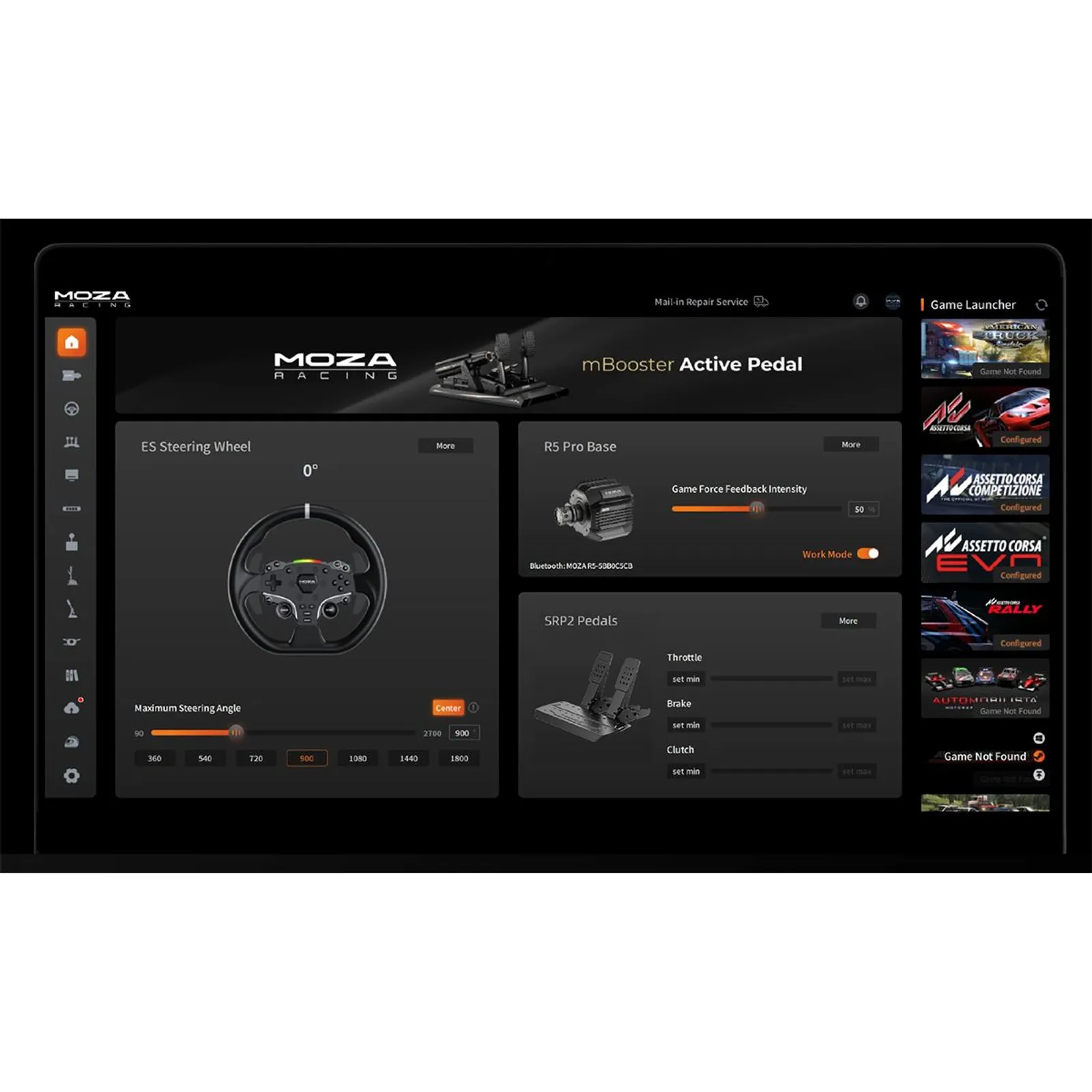 MOZA R5 Pro RS105 racing simulator bundle