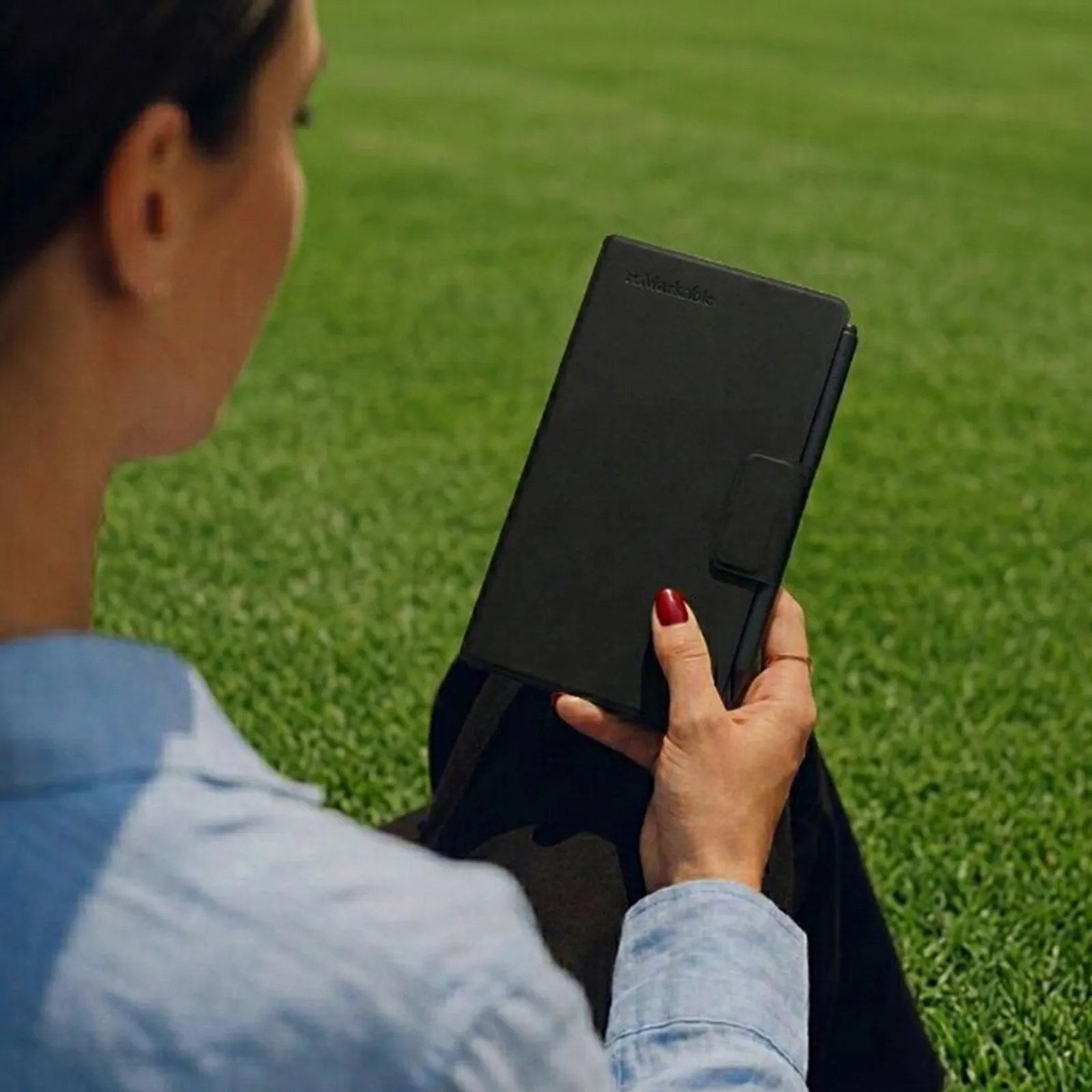 Etui reMarkable Pro Move - Book Folio Premium leather - Black