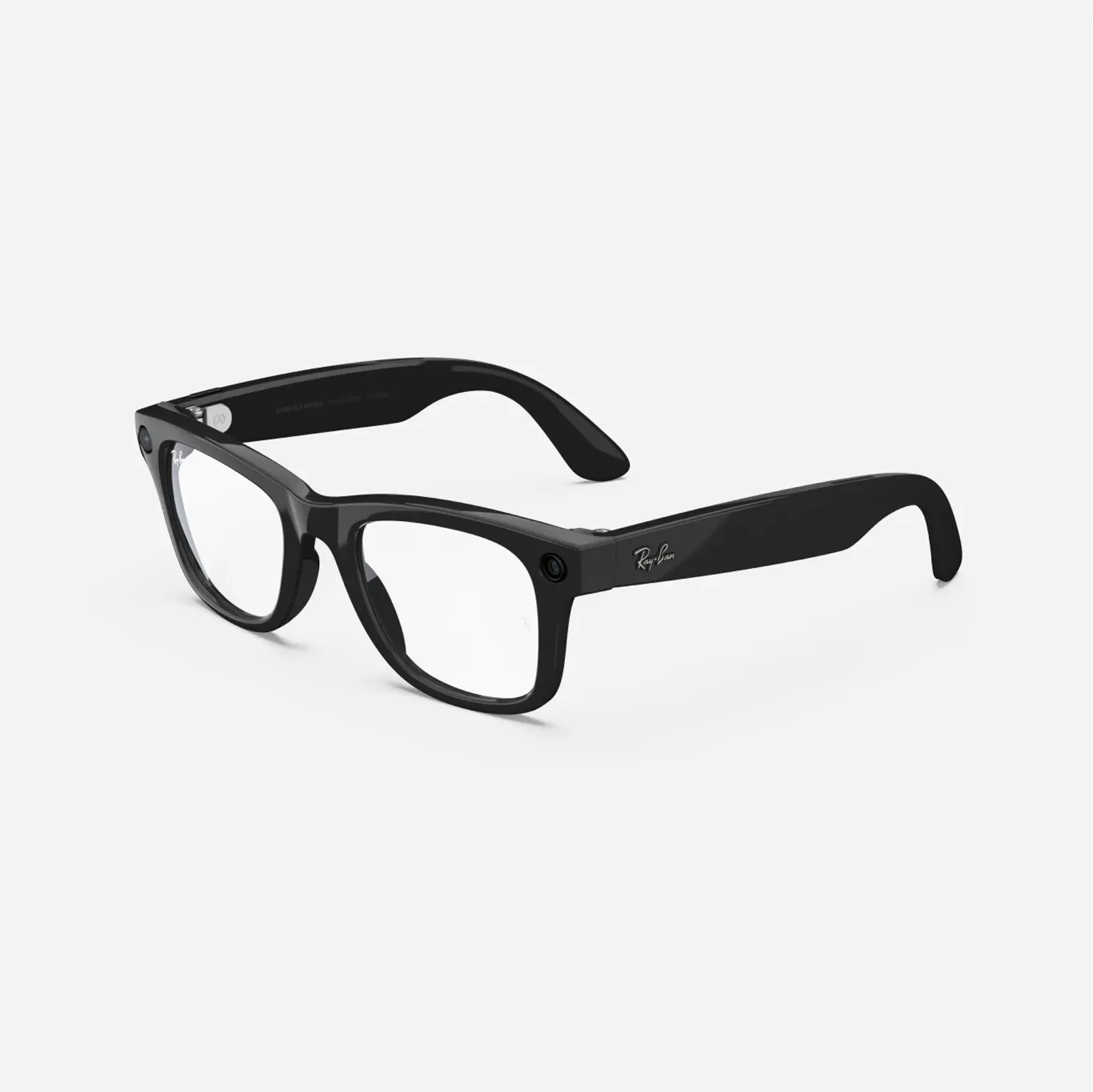 Ray-Ban Meta Wayfarer (Gen 1) Shiny Black, Clear Lenses Large 155/53 (601ST3-53)