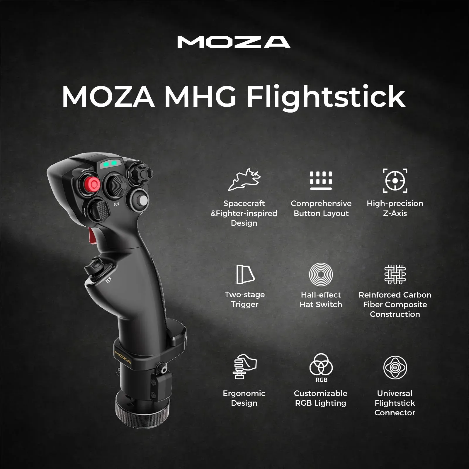 MOZA AB6 AS017 Flight Simulator Bundle