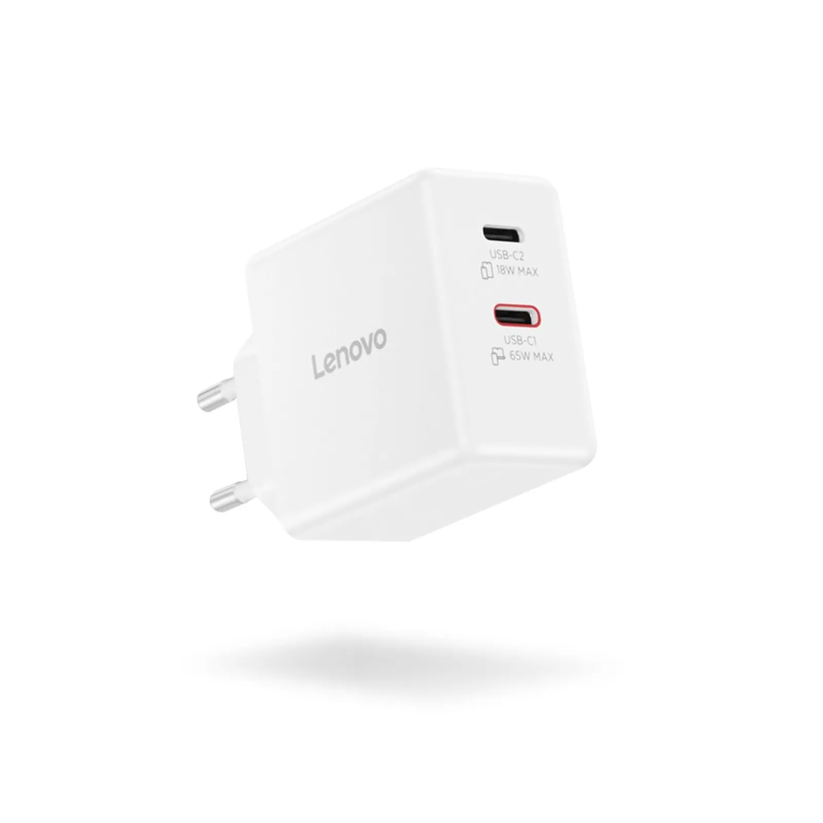 Lenovo Dual USB-C 65W GaN polnilec