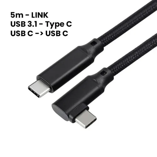 Meta Quest 3, Quest 3S, Quest 2, ali PICO 4 USB-C kotni kabel 5m