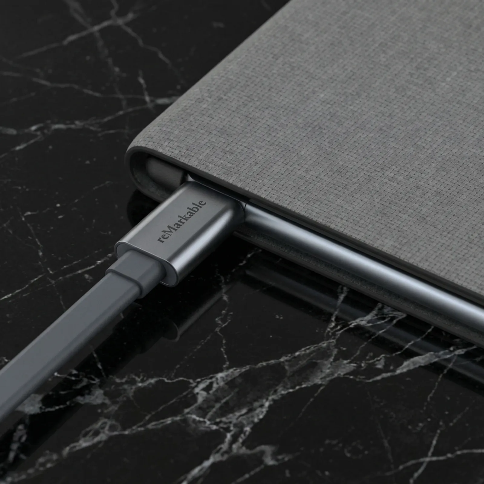 Case reMarkable 2- Book Folio Polymer weave - Grey
