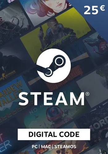 Steam Gift Card 25 EUR - Steam Key - Europe