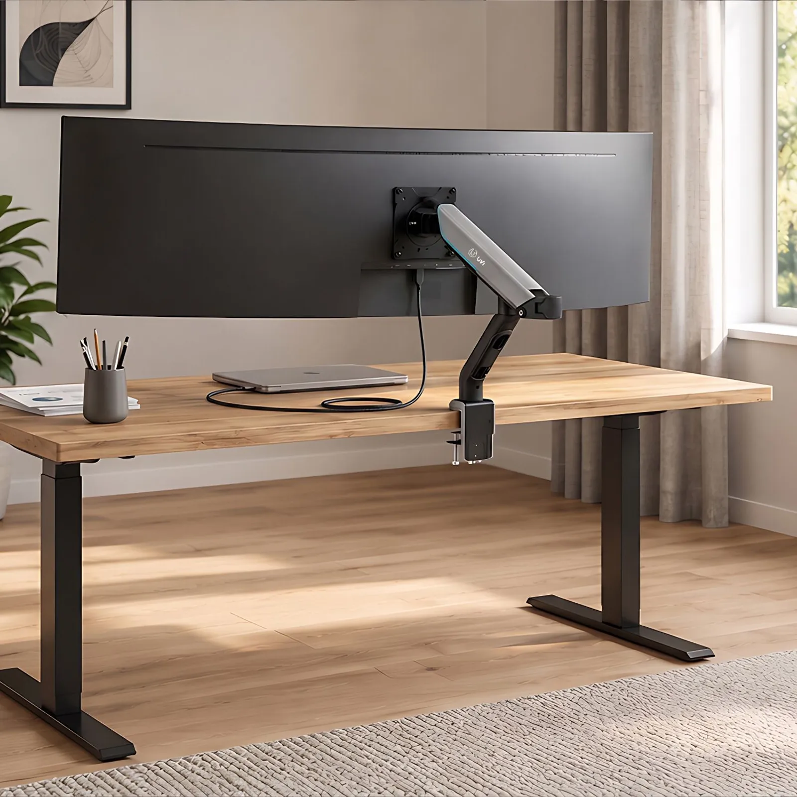 Gasdruckfeder Einzelmonitor VESA PRO (bis zu 27 kg)