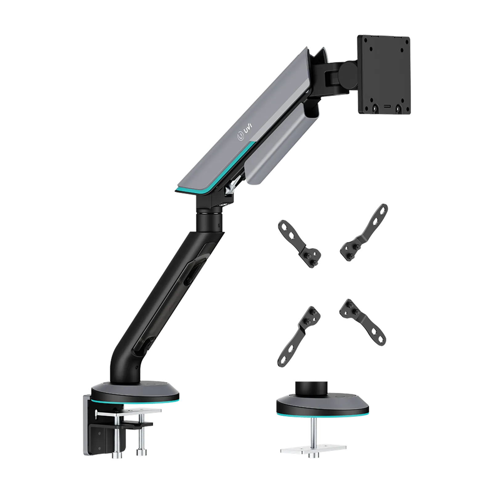 Gasdruckfeder Einzelmonitor VESA PRO (bis zu 27 kg)