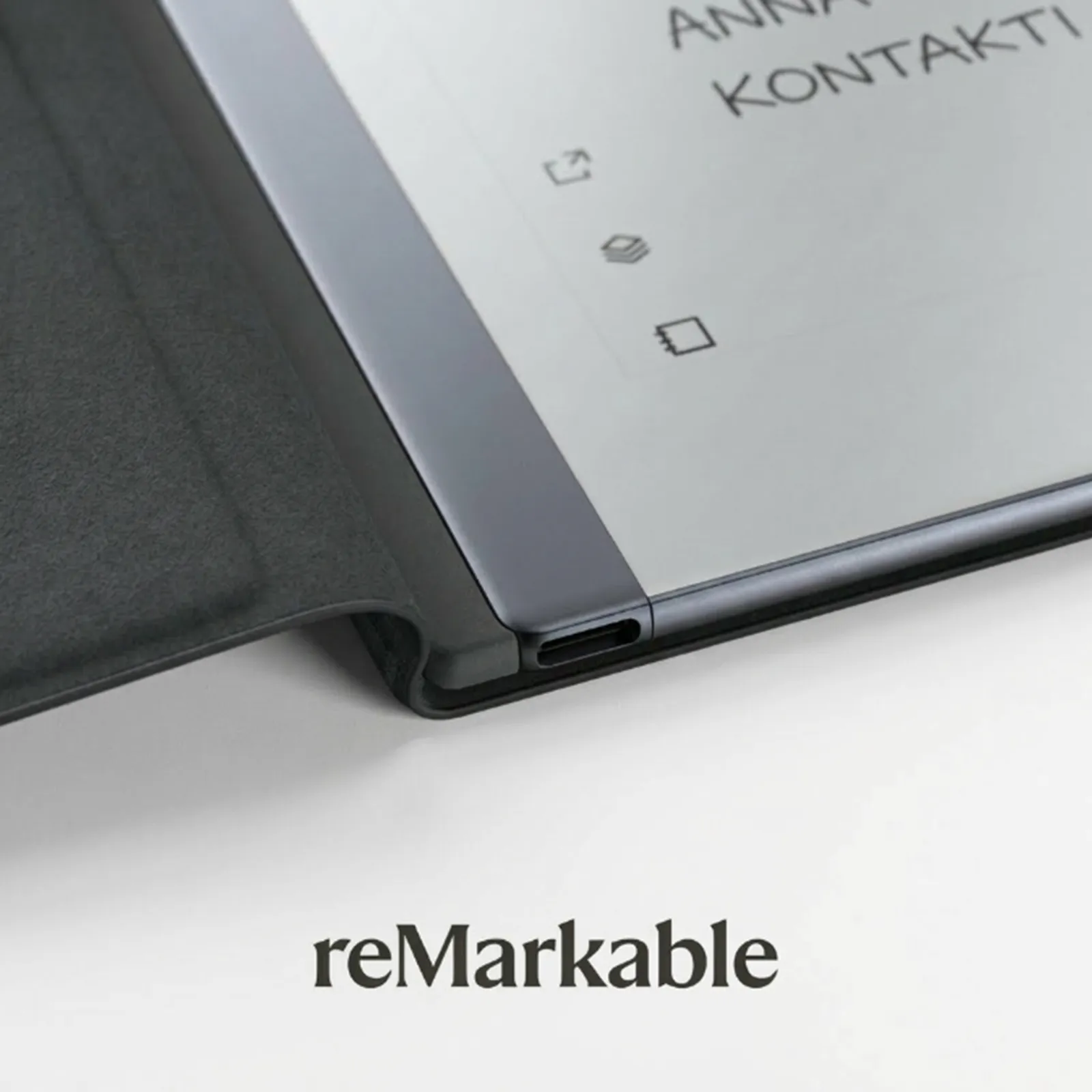 Etui reMarkable 2 - Book Folio Premium koža - Crna