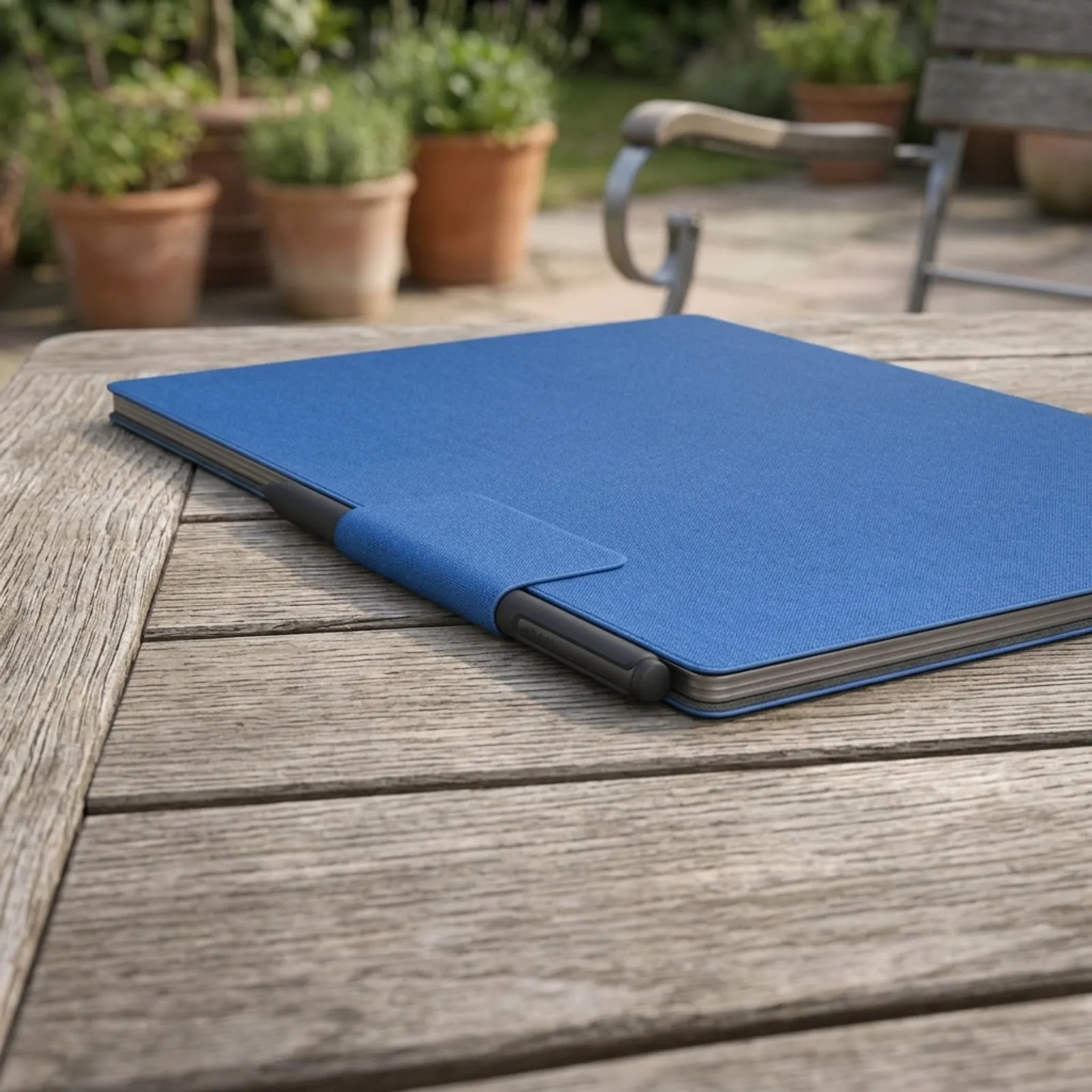Euti eMarkable Paper Pro - Book Folio Mosaic weave - Cobalt - Plava