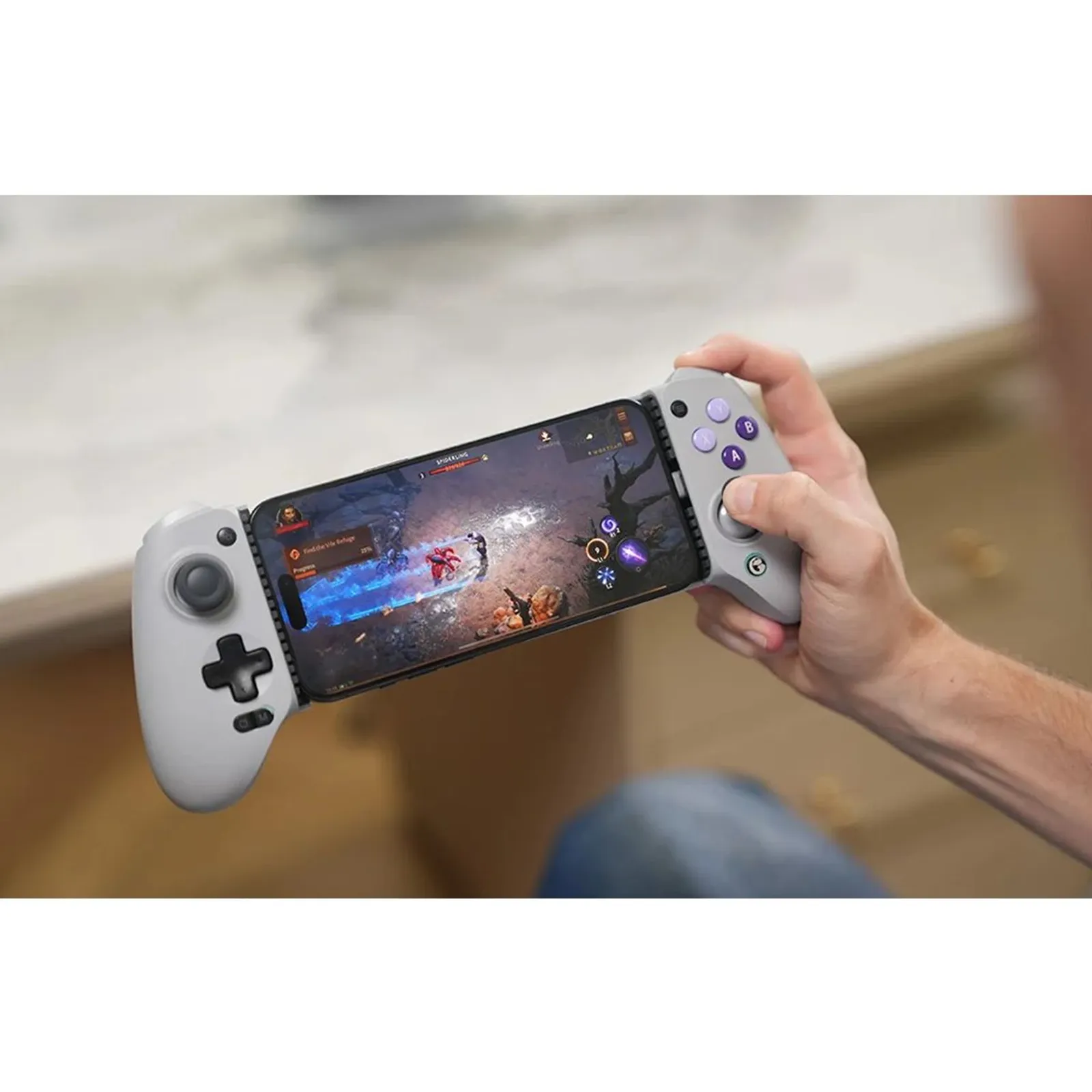 GameSir G8 Galileo USB-C Mobile Controller with Phone Holder (Gray)