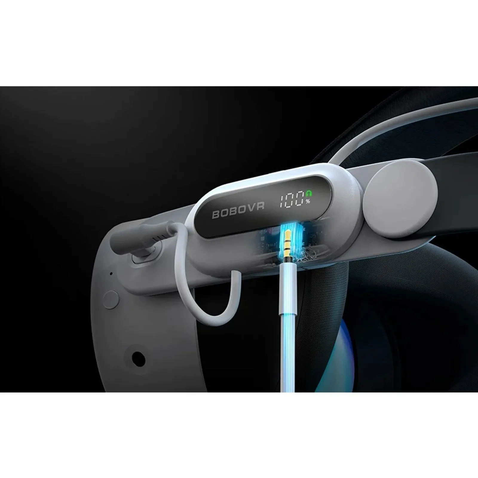 BOBOVR E3 Pro ergonomski naglavni trak z baterijo za Meta Quest 3 / 3S