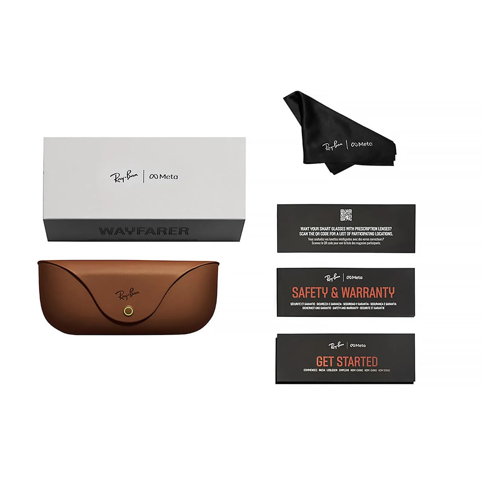 Ray-Ban Meta Wayfarer (Gen 2) Matte Black Transitions Grey Large 155-53 RW4012 (601S1Z53)