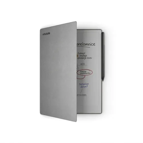 reMarkable Paper Pro + Marker PLUS + Book Folio Polymer weave - Gray