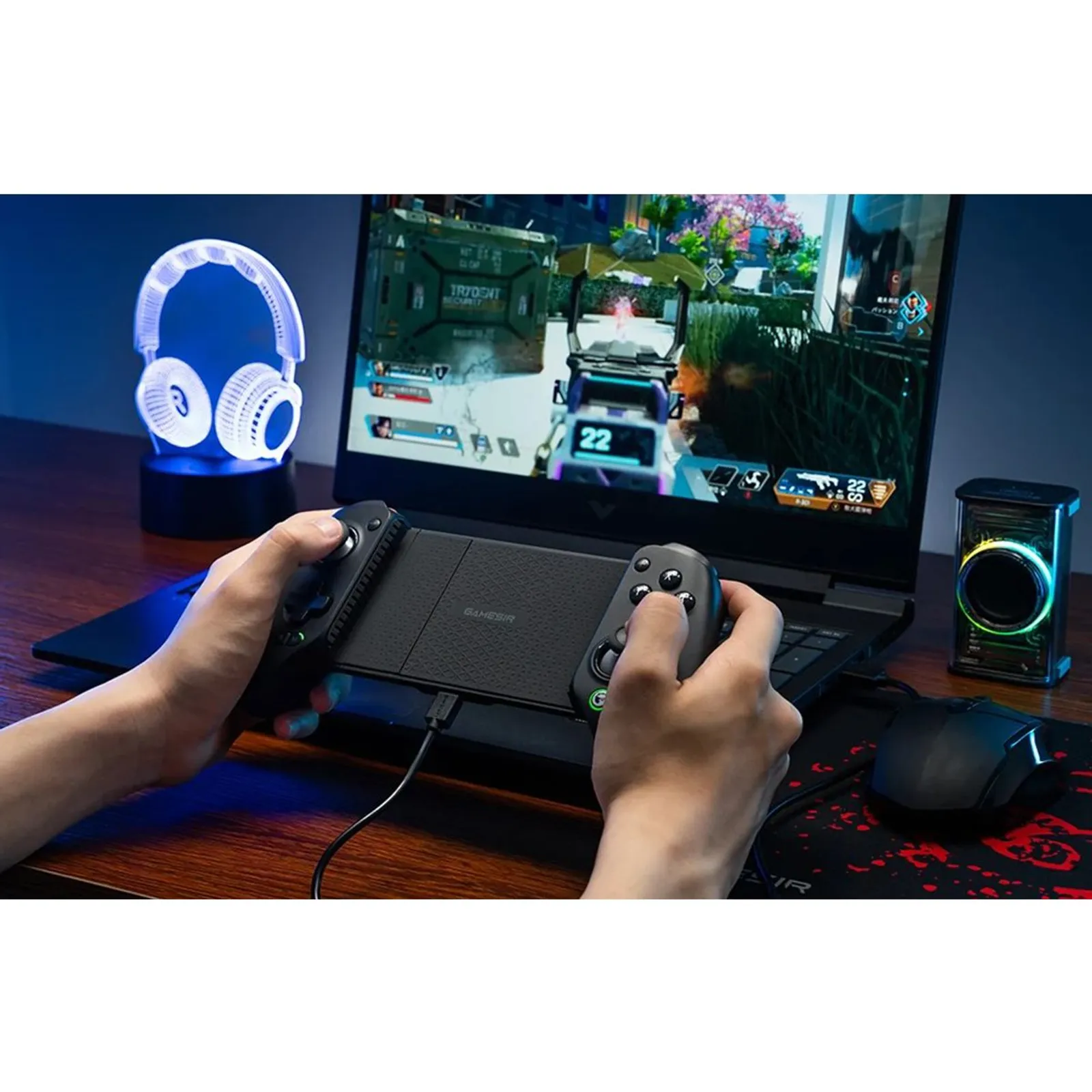 GameSir G8+ Bluetooth mobile controller with phone holder