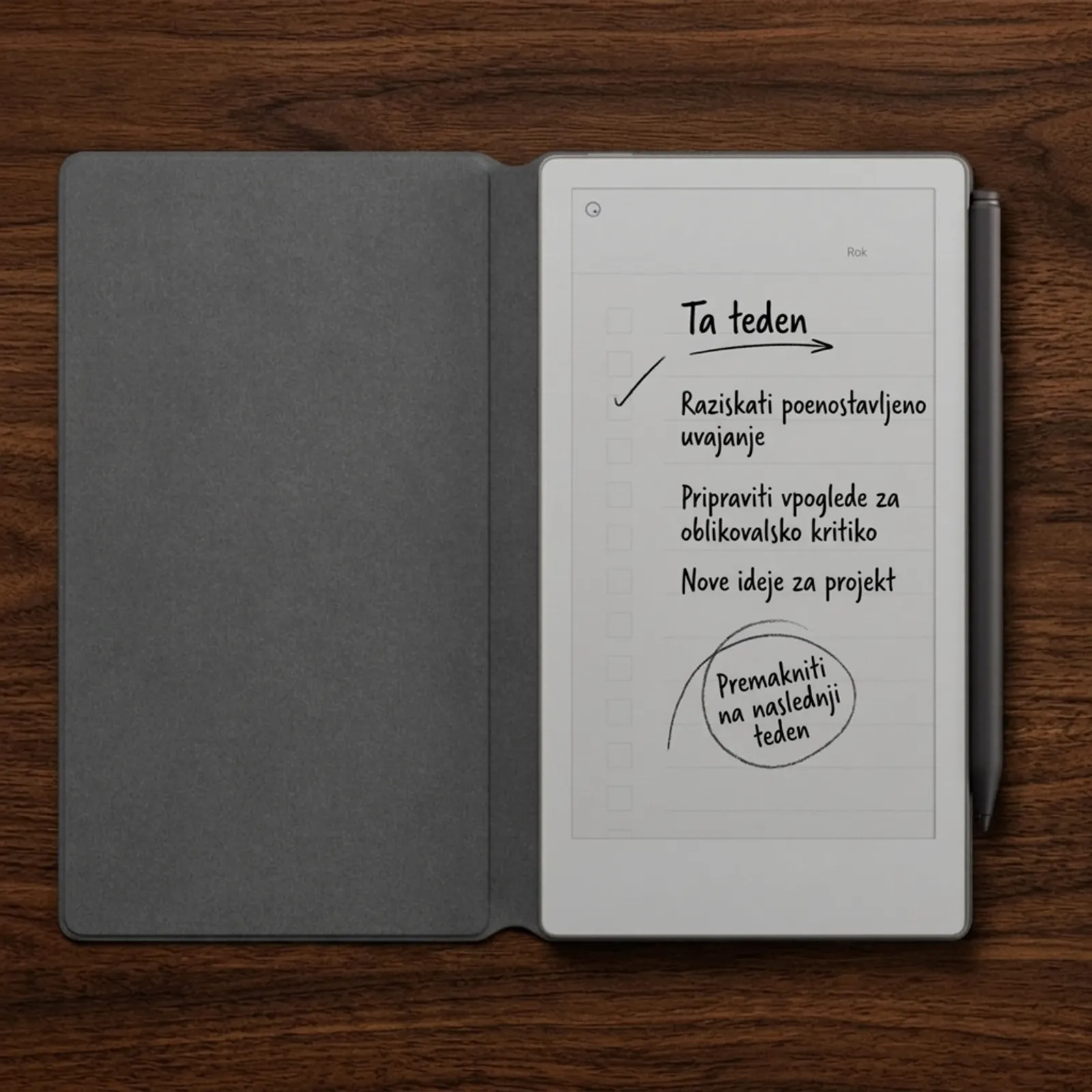 Case reMarkable Paper Pro Move Book Folio Grey