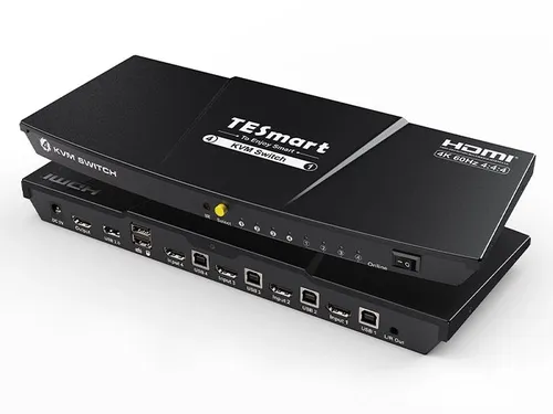 HDMI Switch 4 uređaja na 1 monitor (KVM, EDID, 4K)
