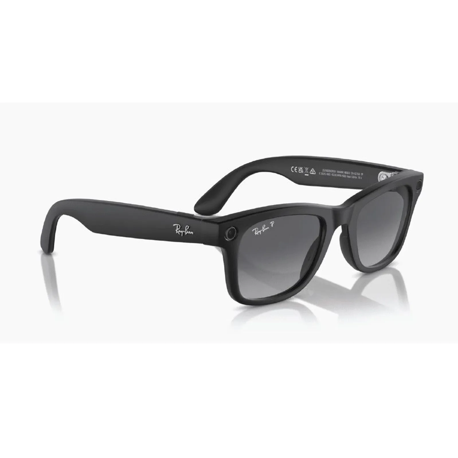 Ray-Ban Meta Wayfarer (Gen 1) Shiny Black, Clear Lenses Large 155/53 (601ST3-53)