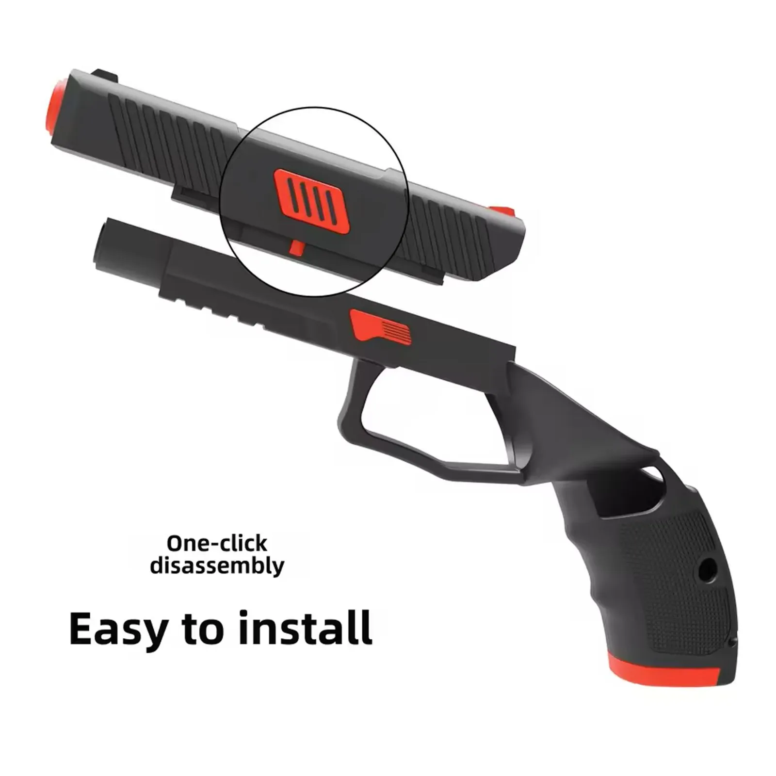VR Pistol Handle Extensions for Meta Quest 3 and 3s Controllers