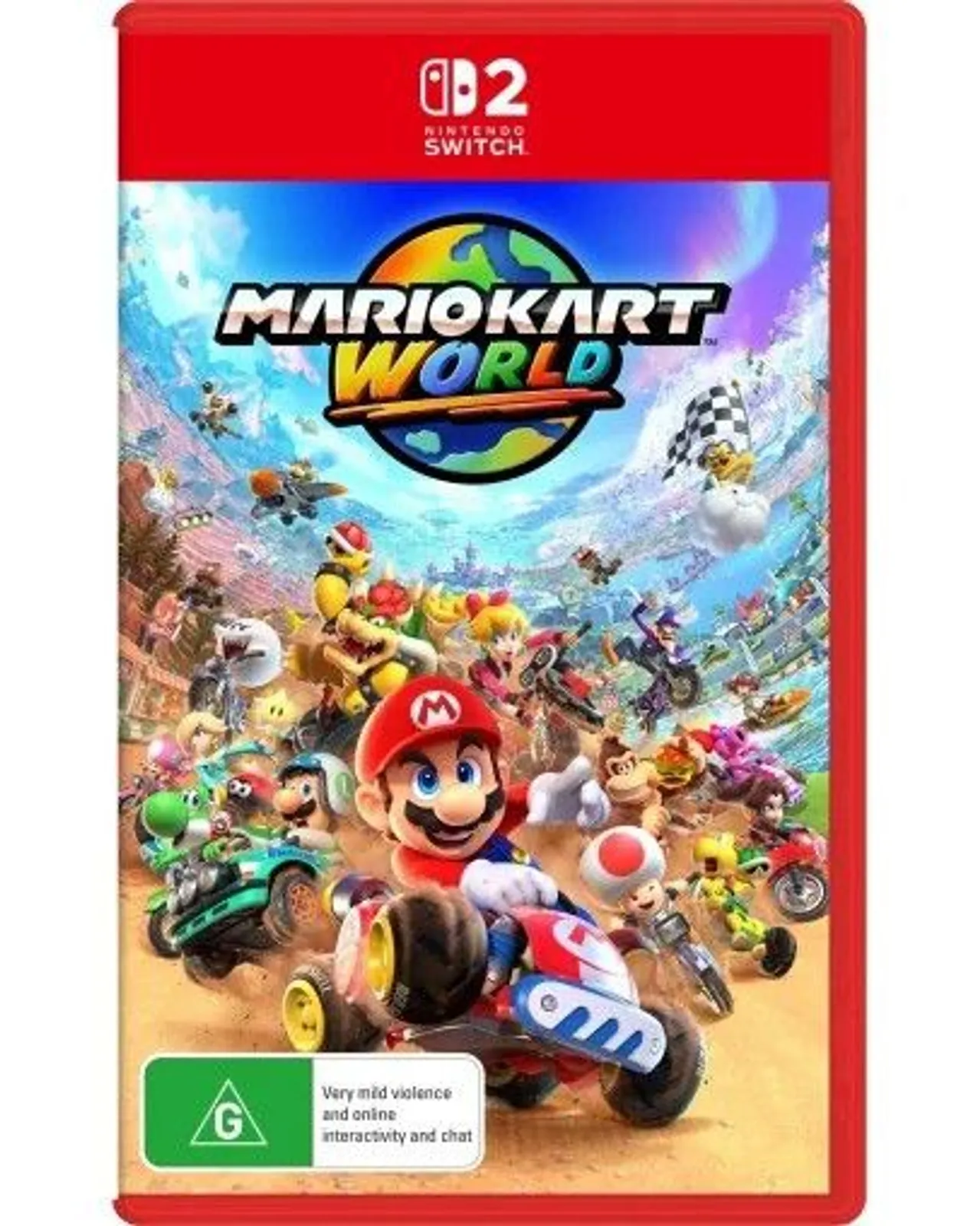 Nintendo Switch 2 Gaming Console + Mario Kart World - 4K HDR Gaming System with Joy-Con 2 Controllers and GameChat